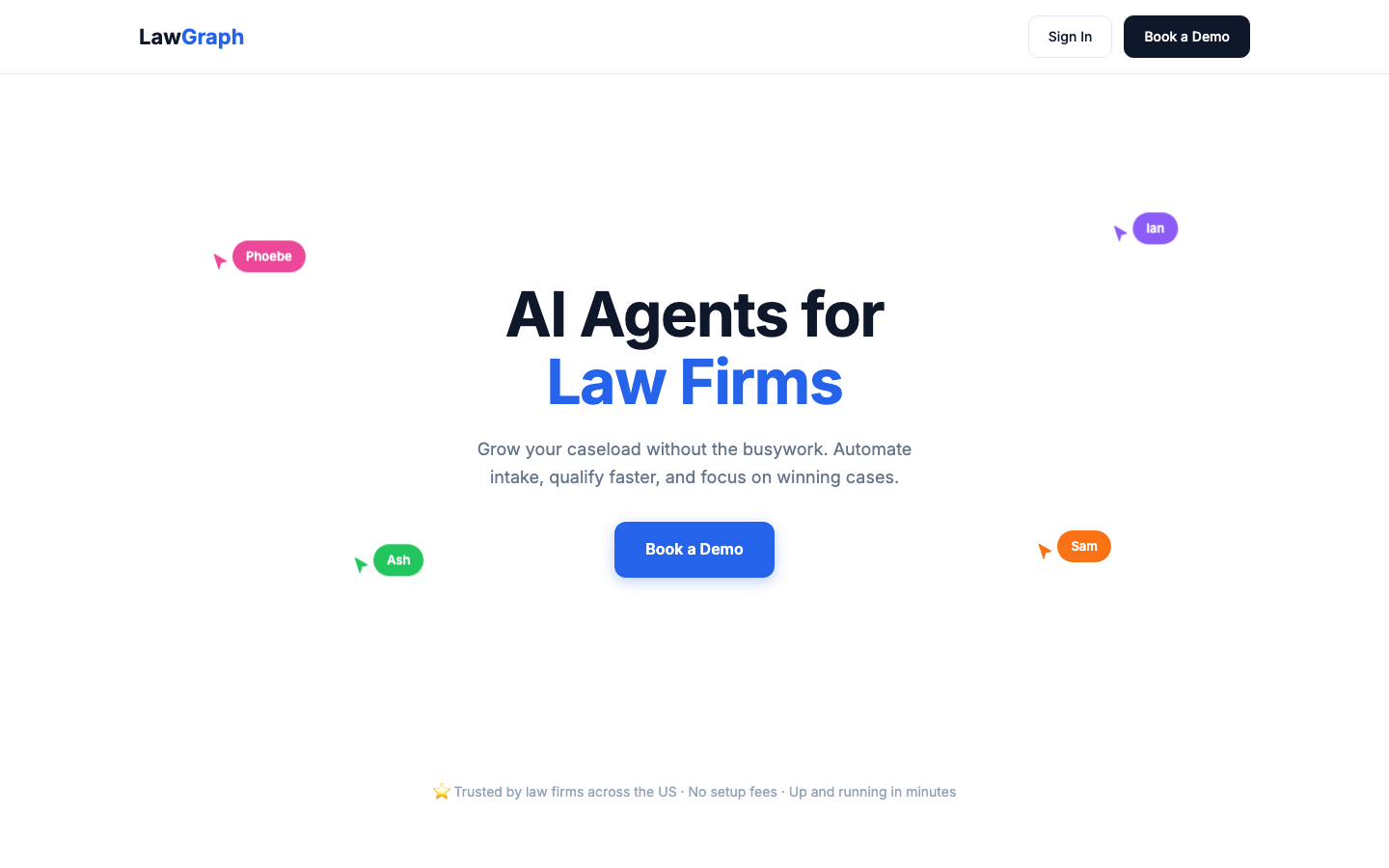 LawGraph homepage screenshot