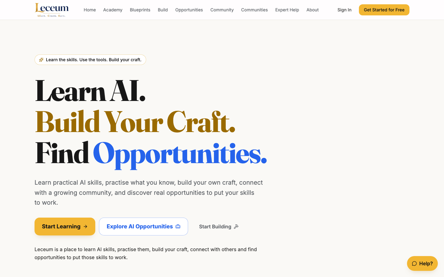 Leceum landing_page