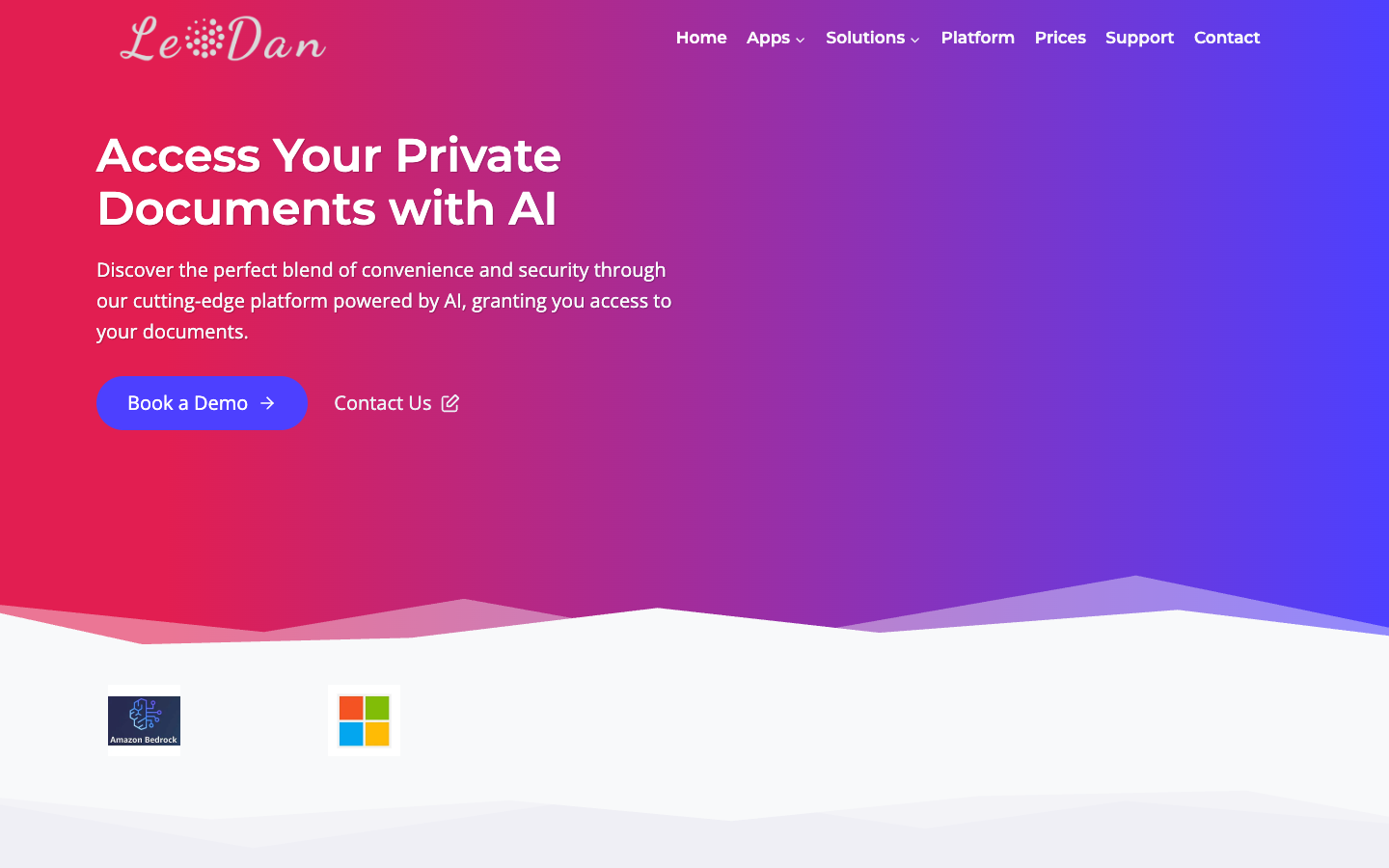 Leodan.ai homepage screenshot