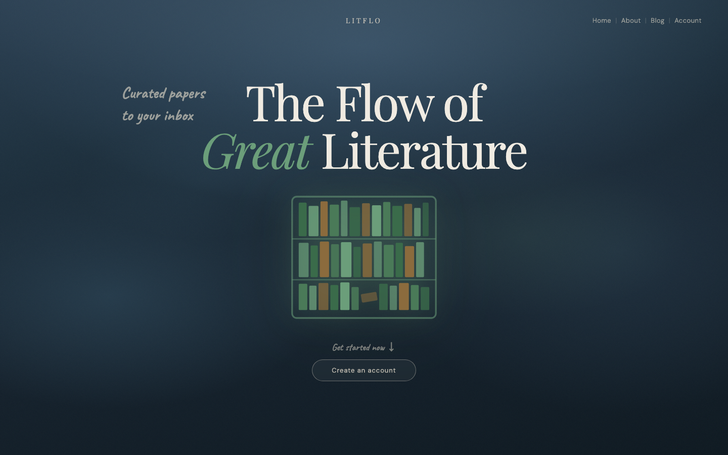 LitFlo homepage screenshot