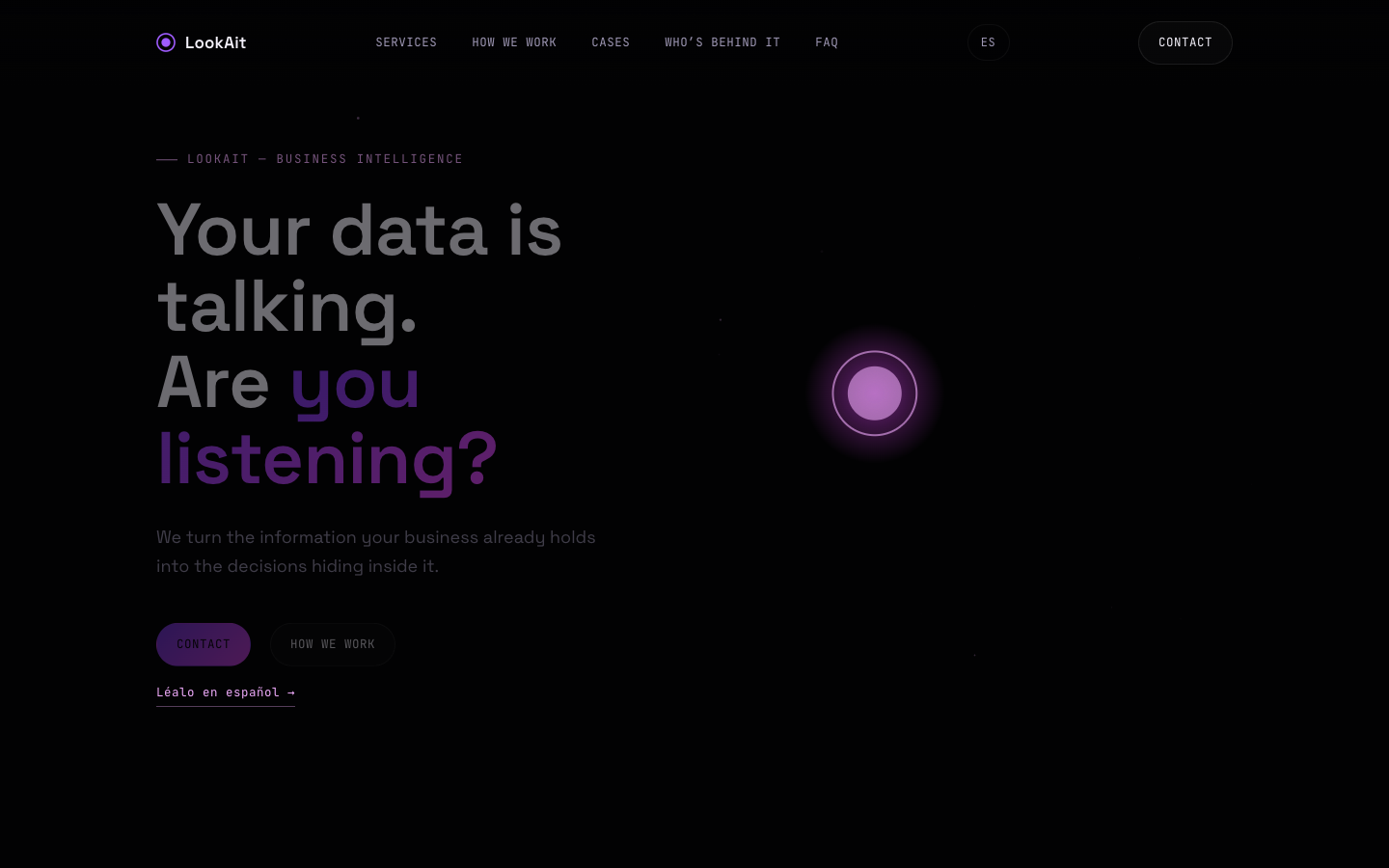 LookAit homepage screenshot