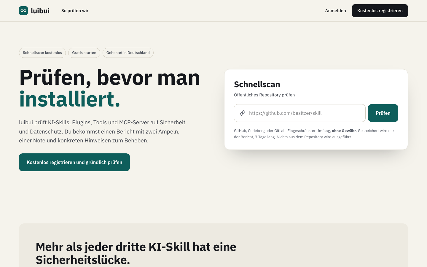 luibui homepage screenshot