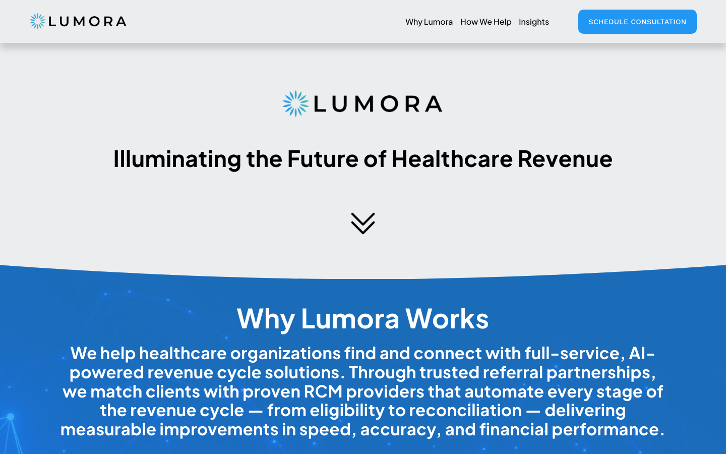 Lumora 首页截图