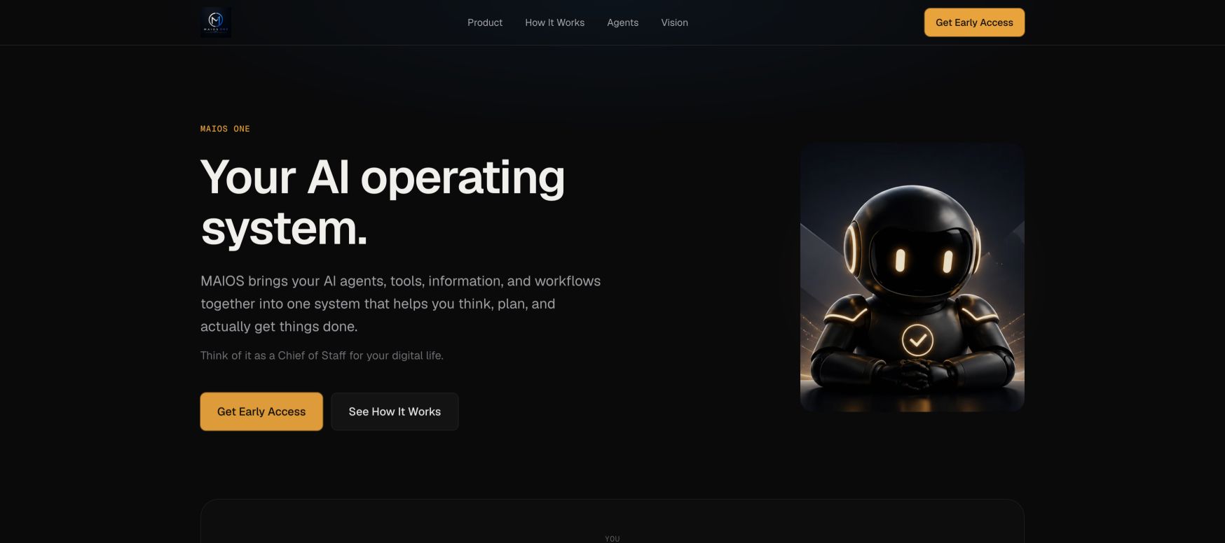 MAIOS ONE landing_page