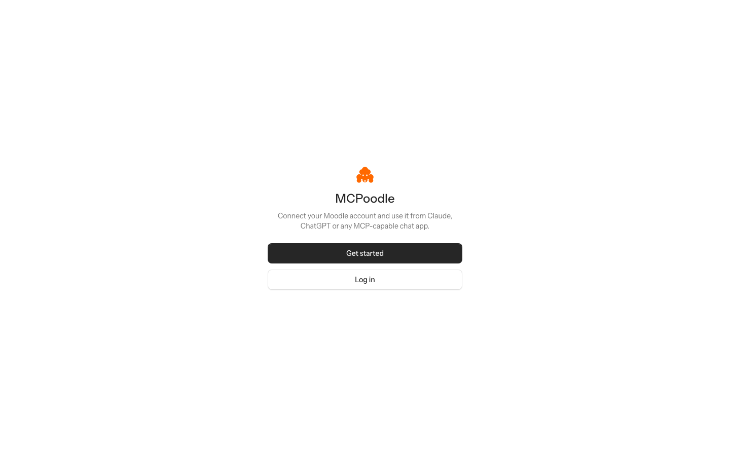 MCPoodle 首页截图