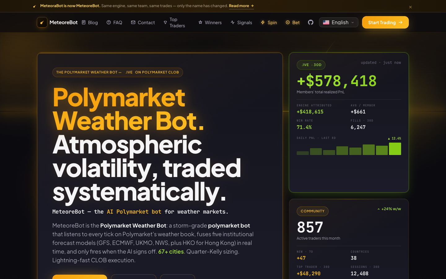 MeteoreBot landing_page
