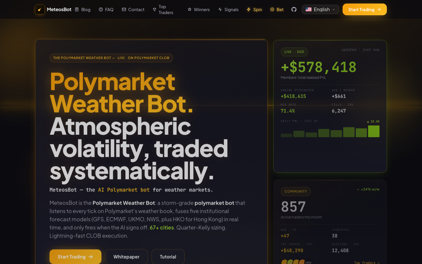 MeteosBot landing_page