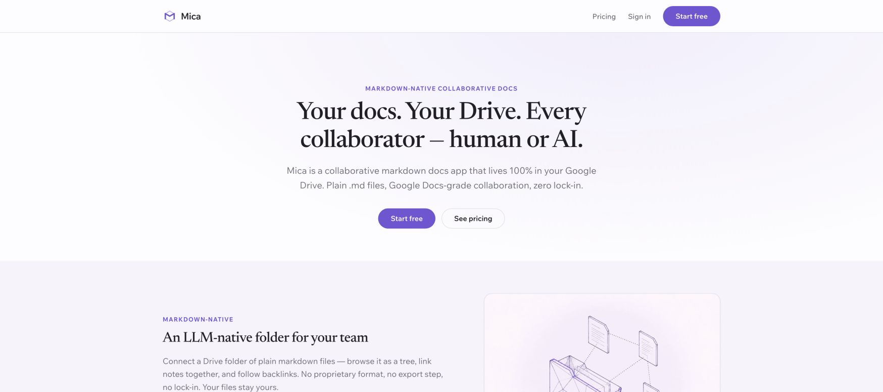 Mica landing_page