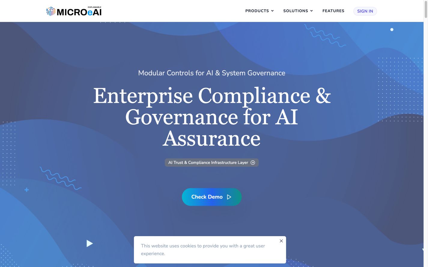 MicroeAI 首页截图