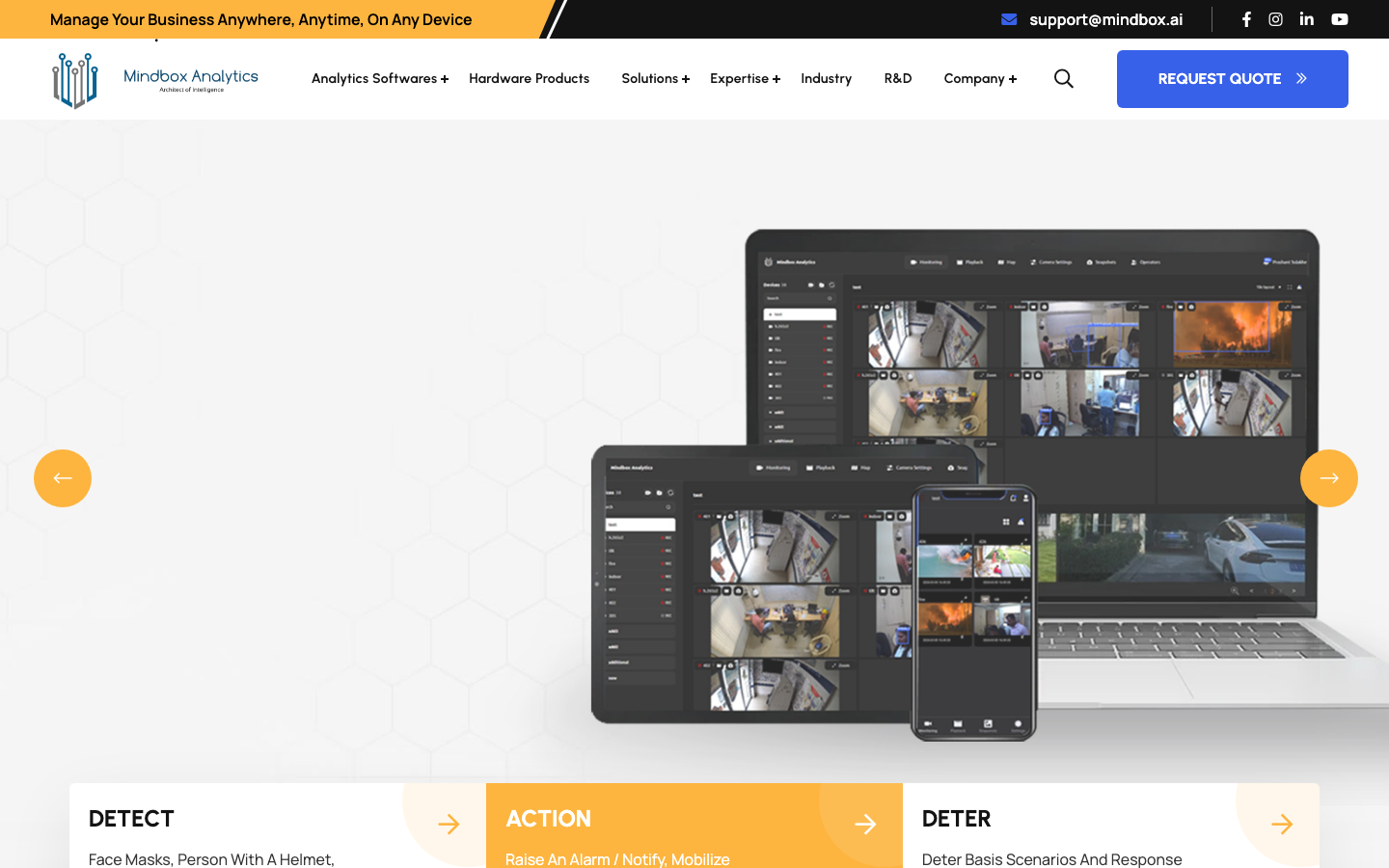 Mindbox homepage screenshot