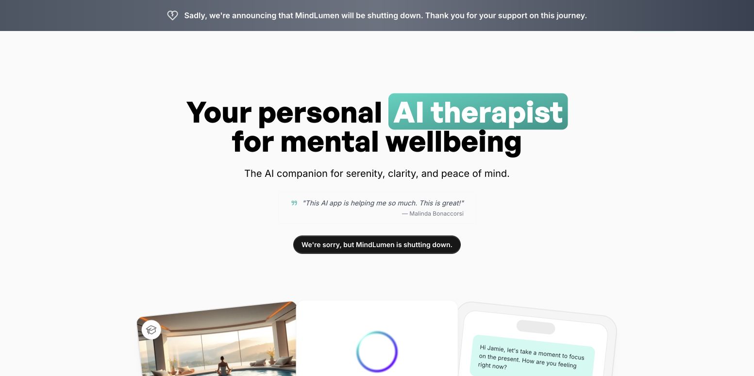 MindLumen 首页截图