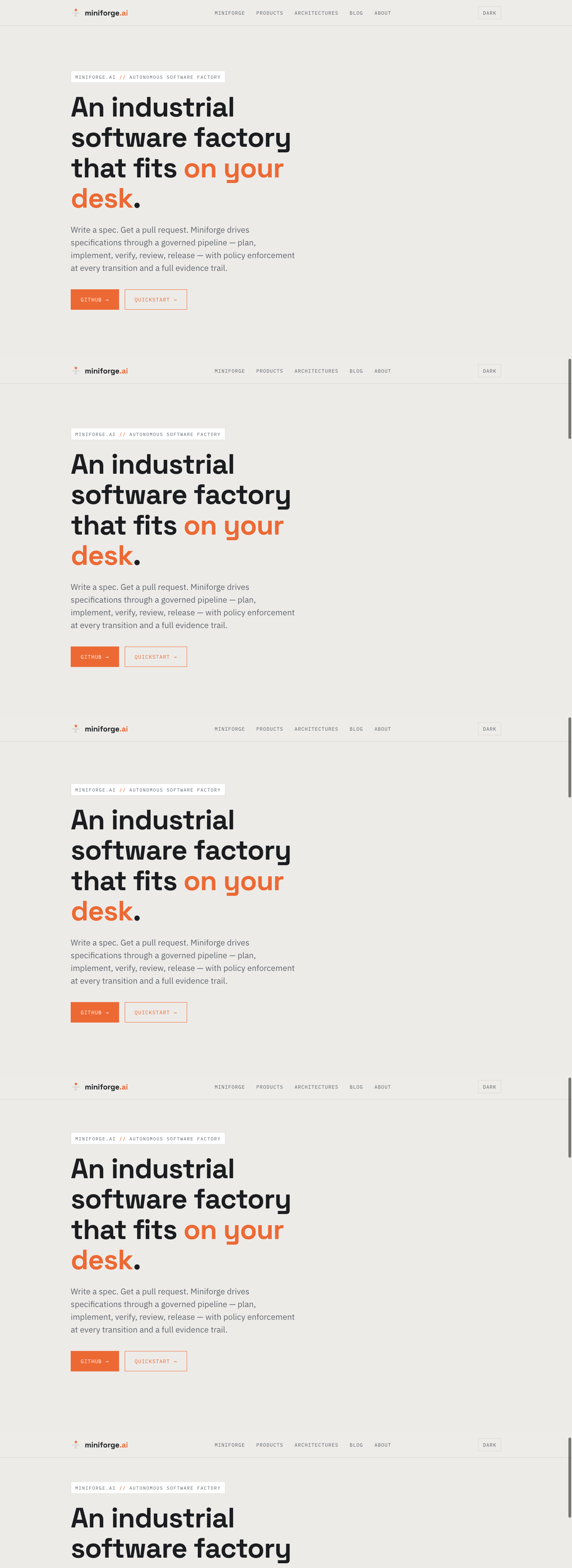 Miniforge homepage screenshot