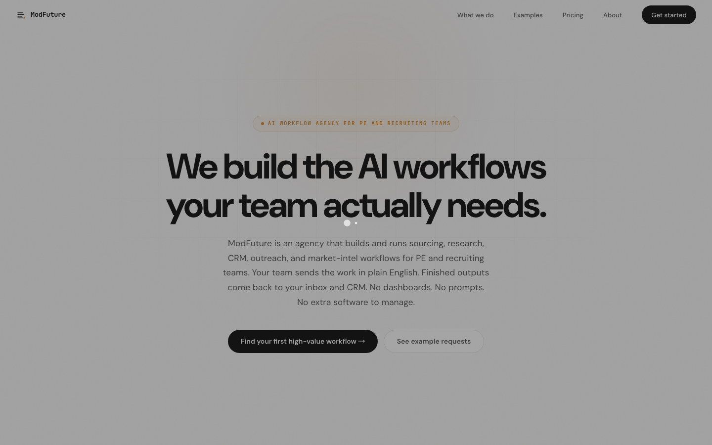 ModFuture homepage screenshot