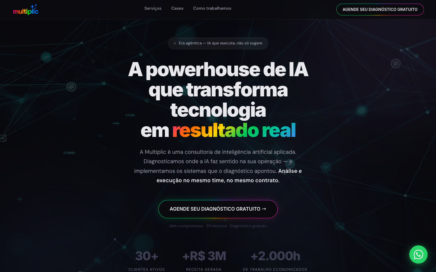Multiplic homepage screenshot