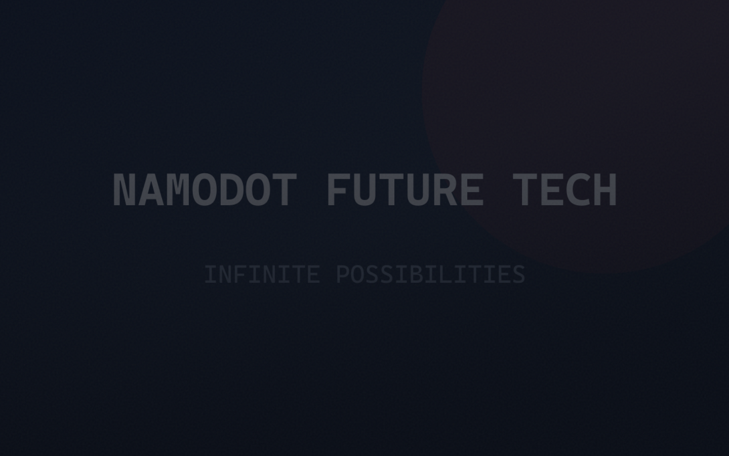 NAMODOT 首页截图