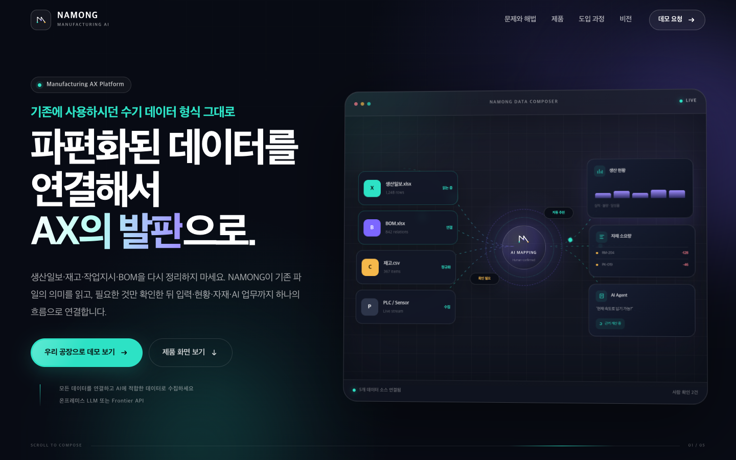 NAMONG landing_page