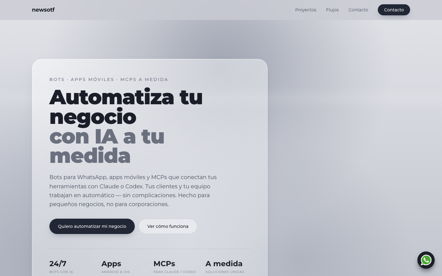 Newsotf homepage screenshot