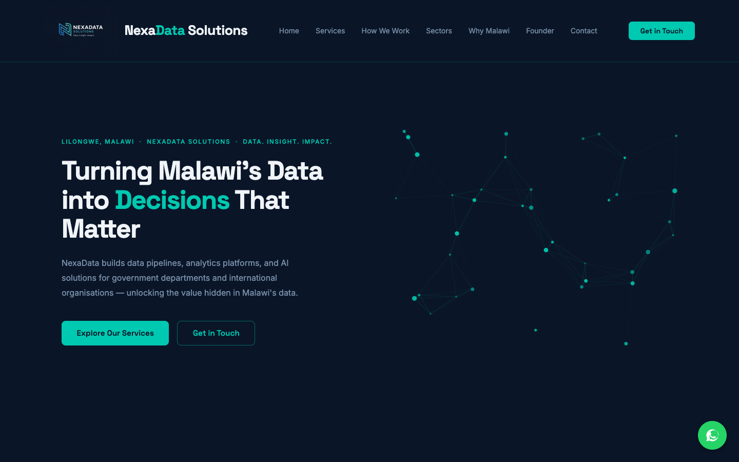 NexaData Solutions landing_page