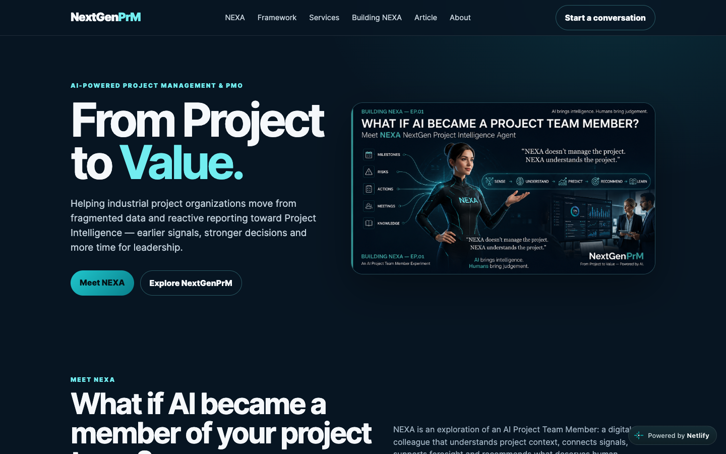 NextGenPrM homepage screenshot