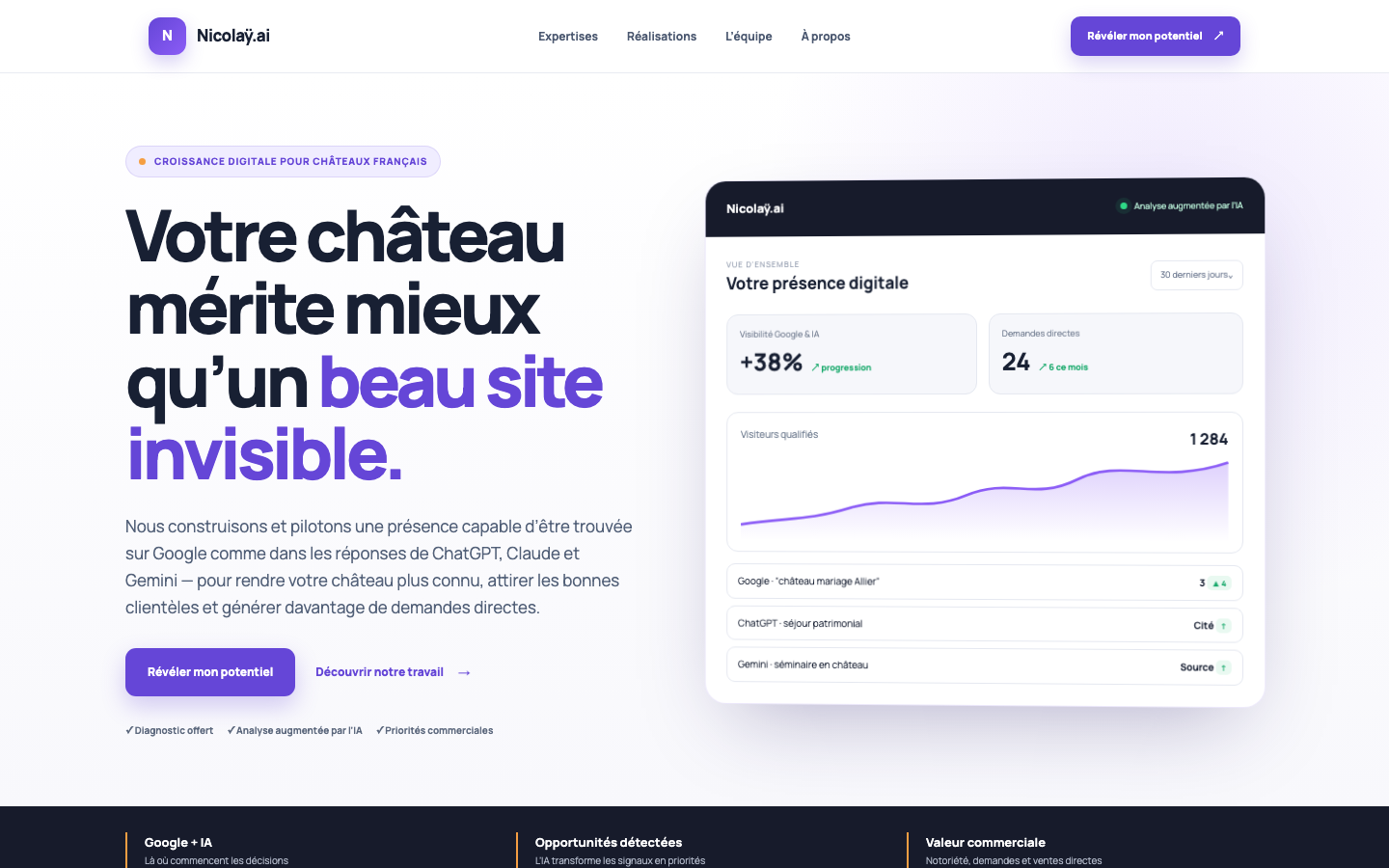 Nicolaÿ.ai homepage screenshot