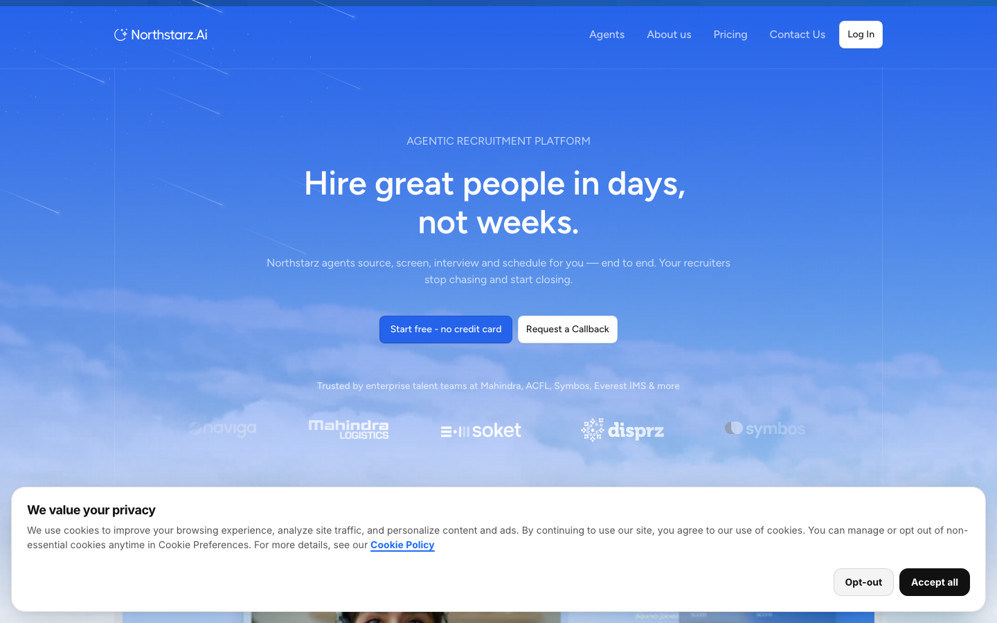 Northstarz homepage screenshot