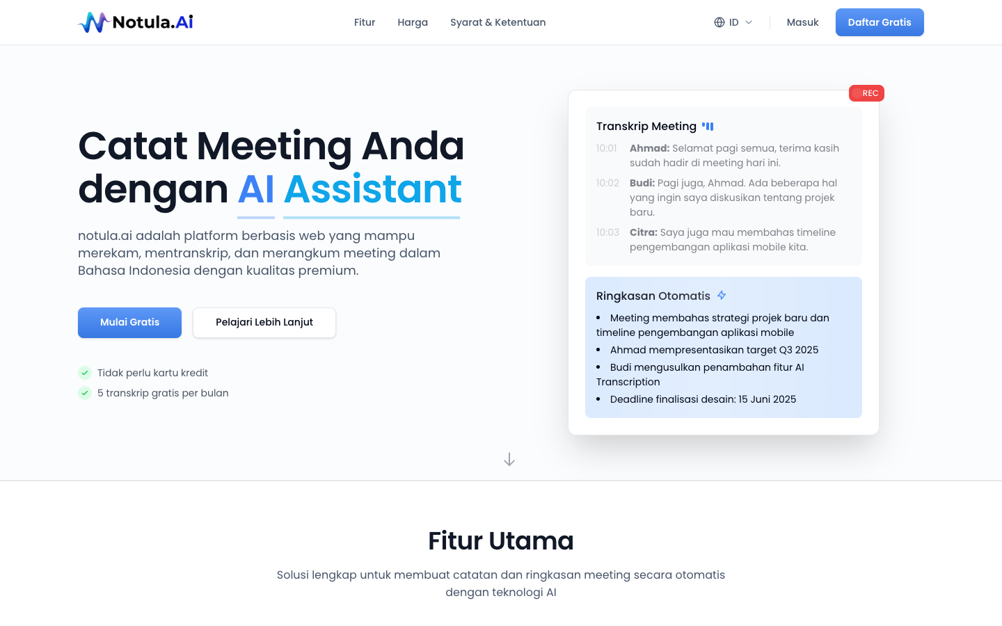 Notula landing_page