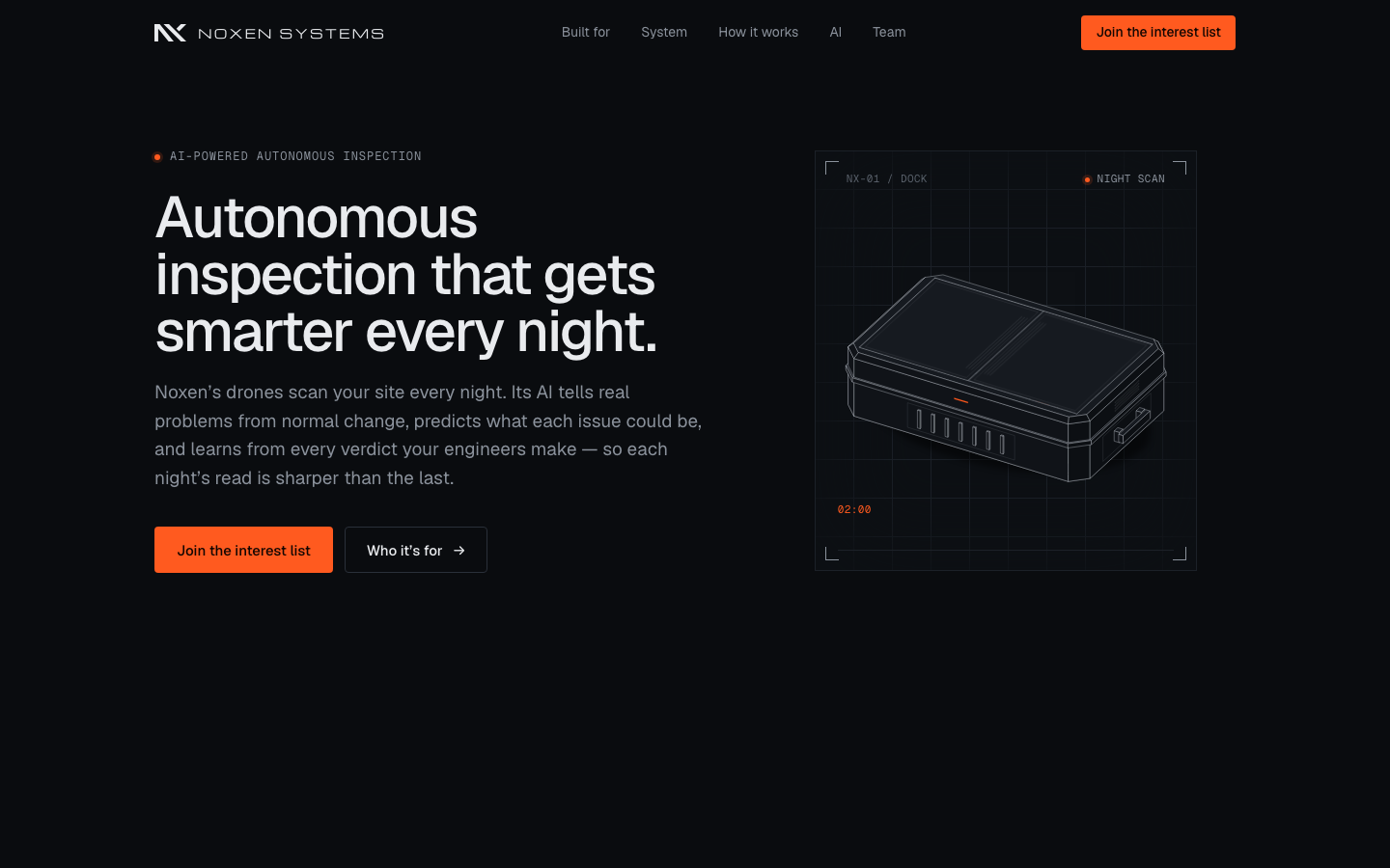 Noxen Systems landing_page