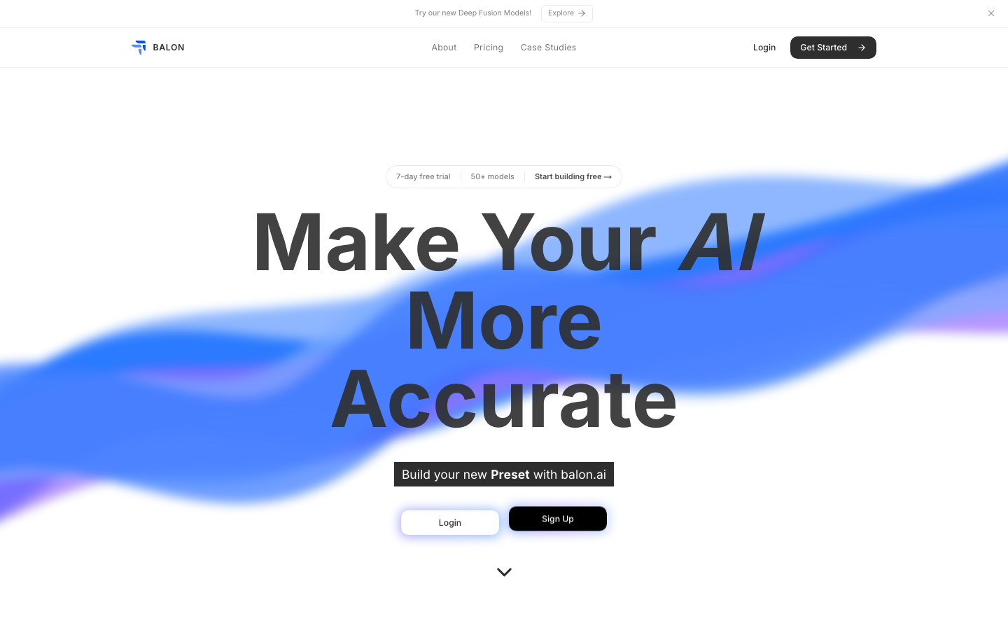 Balon AI 首页截图