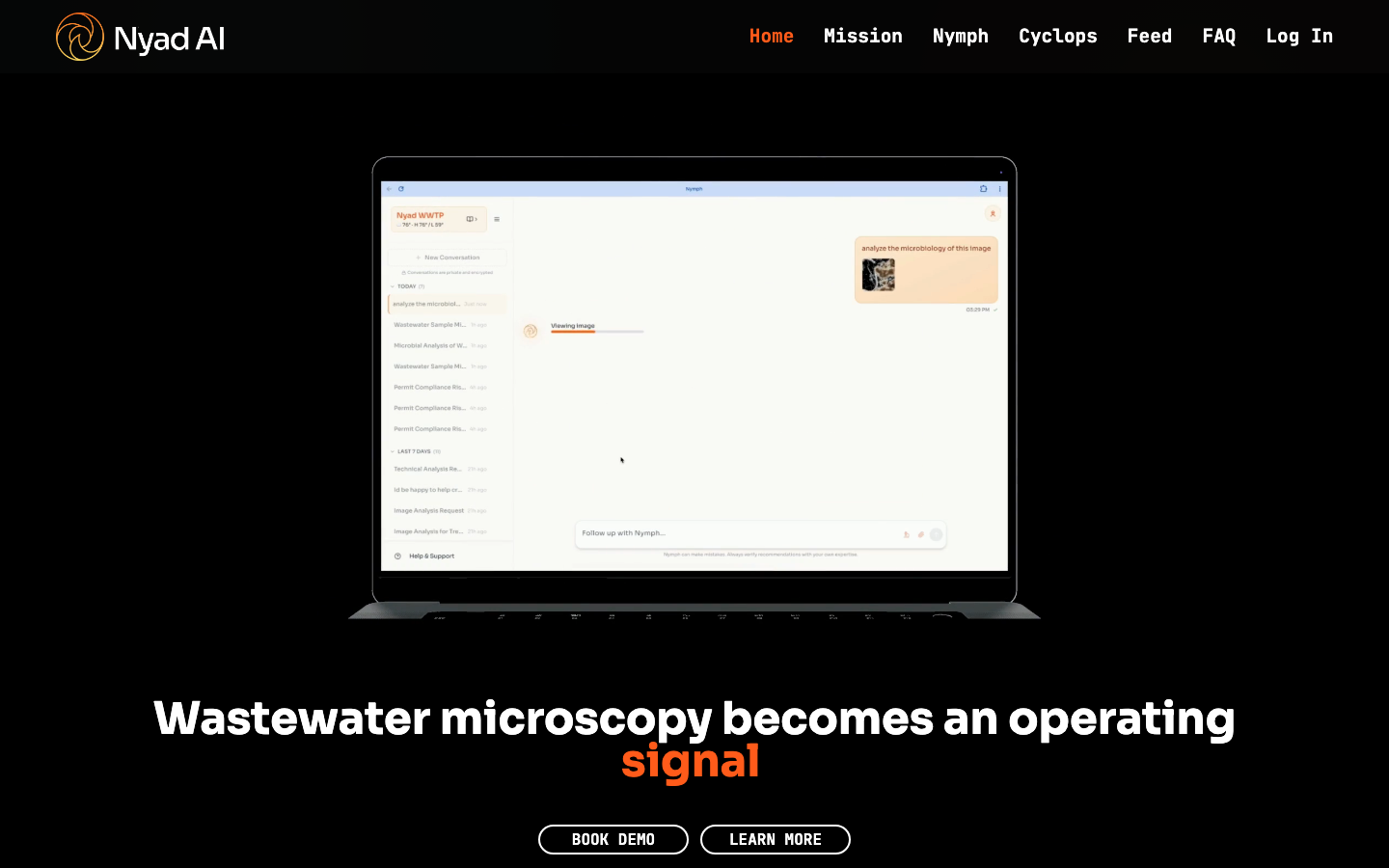 Nyad AI landing_page