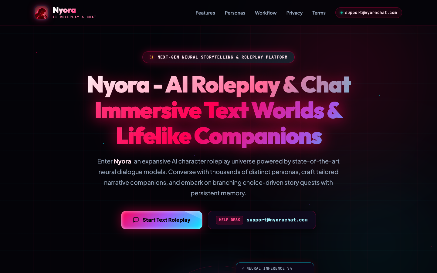 Nyora landing_page