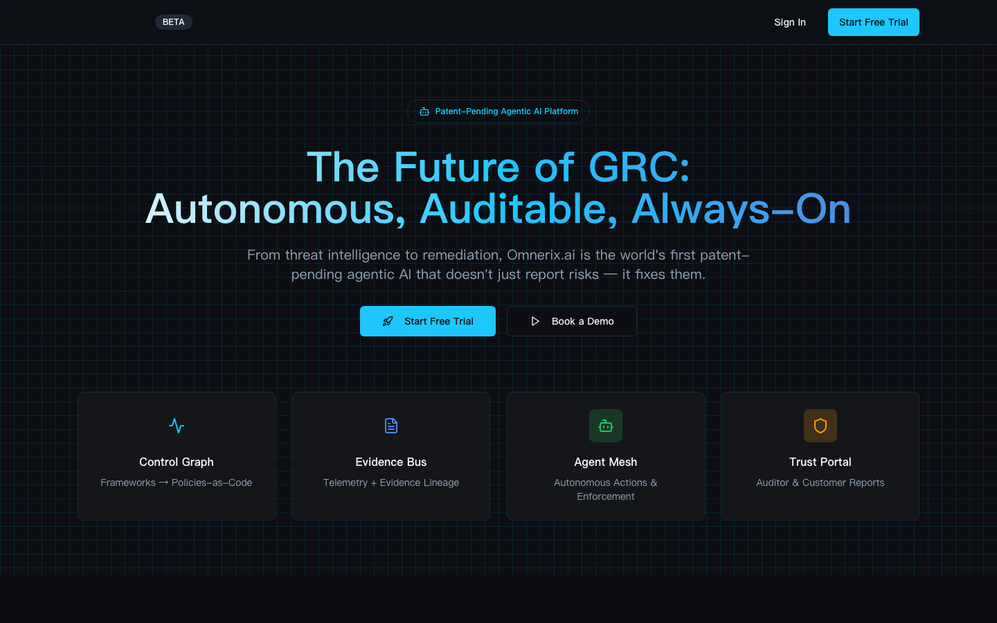 Omnerix homepage screenshot