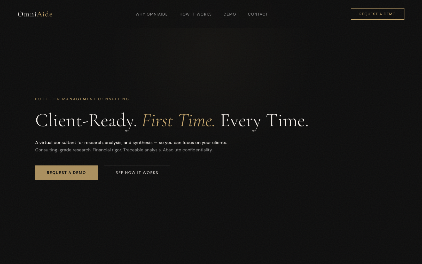 OmniAide homepage screenshot