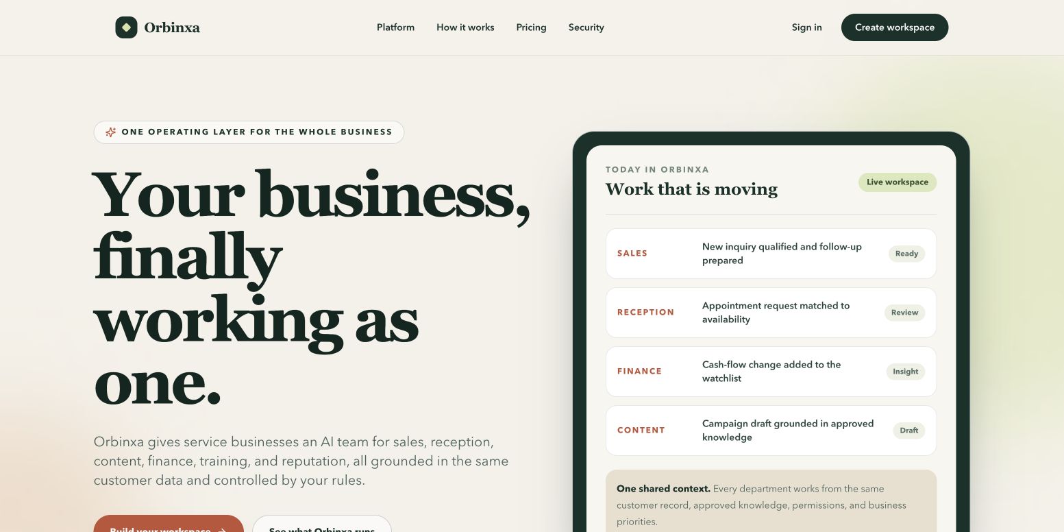 Orbinxa landing_page