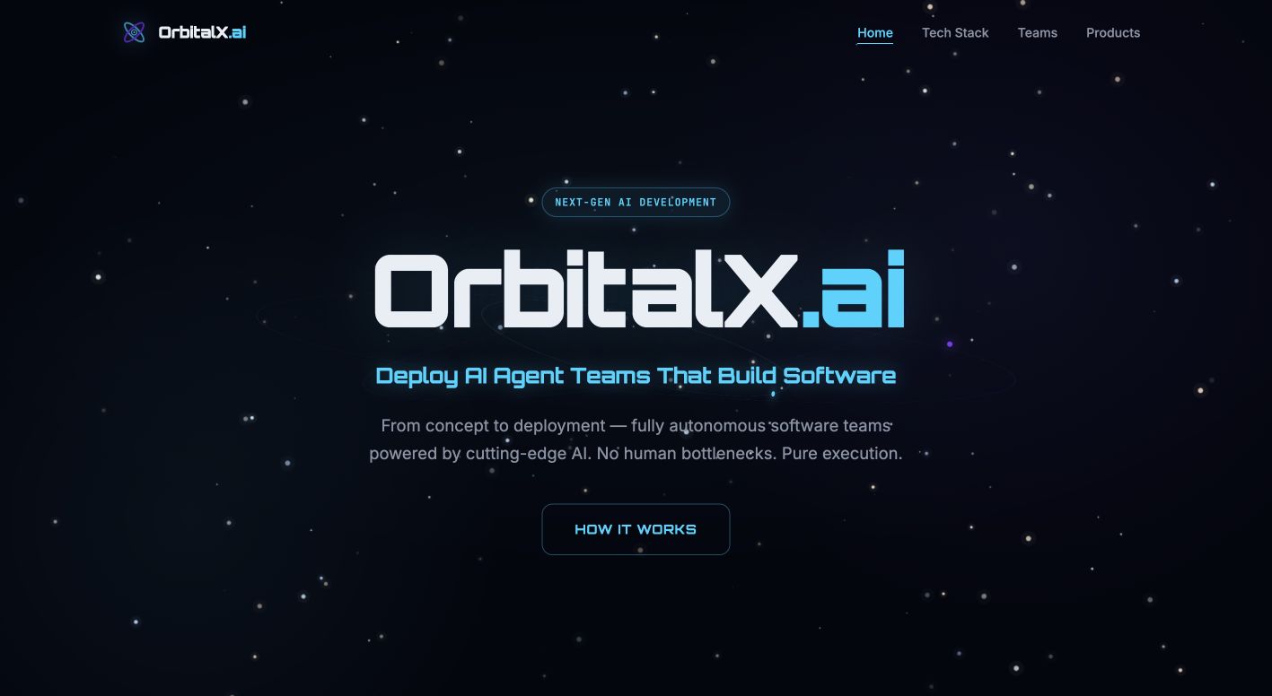 OrbitalX 首页截图