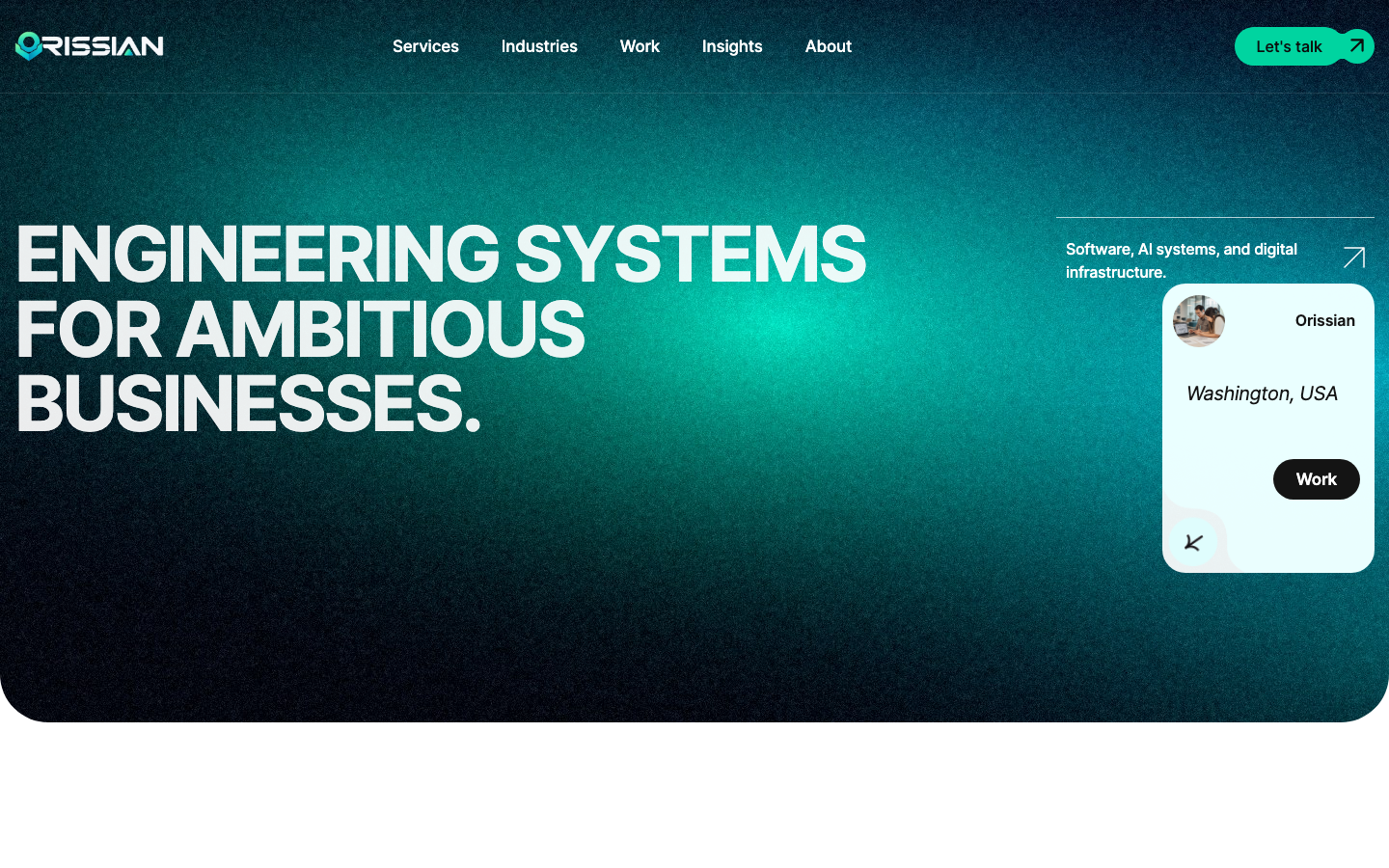 Orissian homepage screenshot