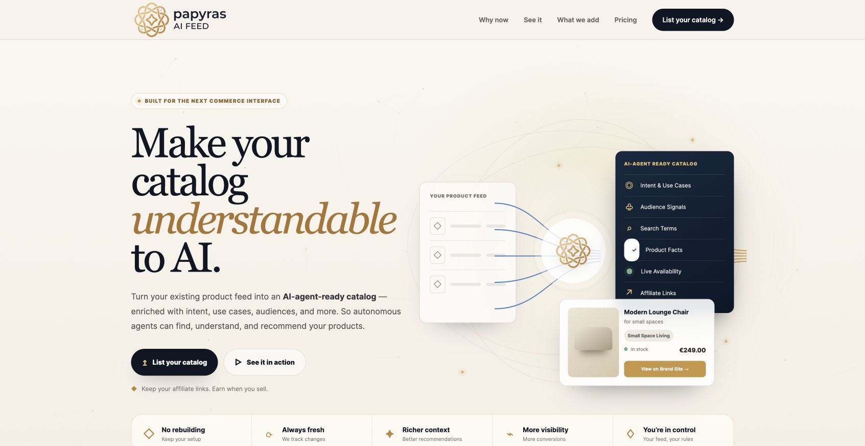 PapyrasAIFeed 首页截图