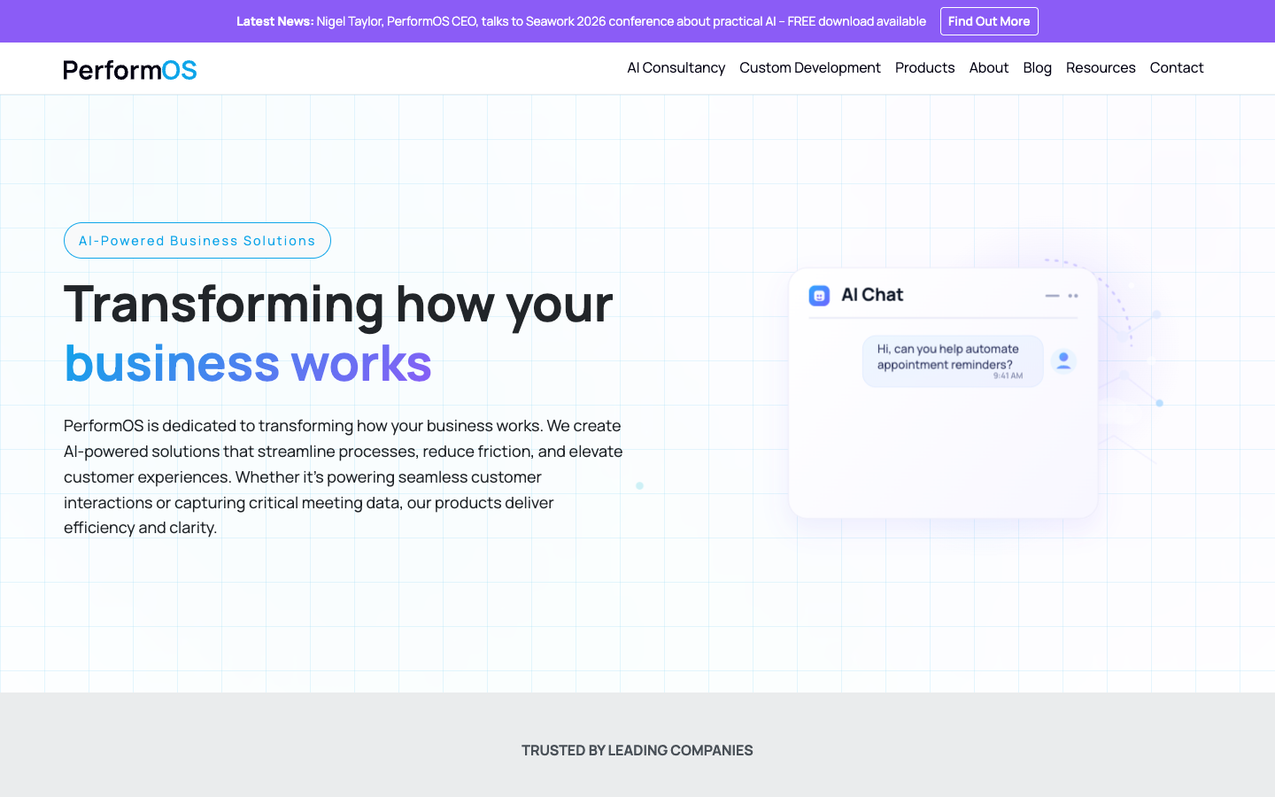 PerformOS landing_page