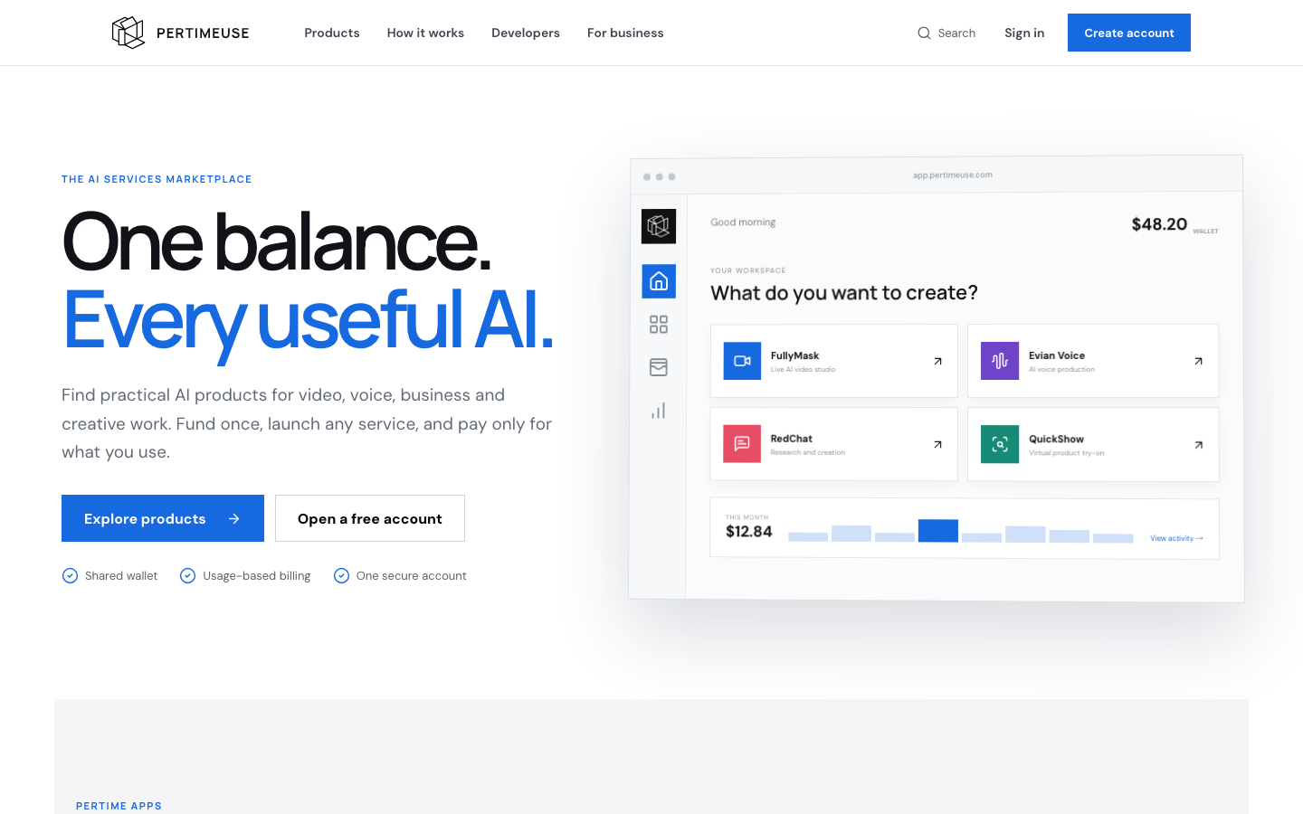 PerTimeUse landing_page