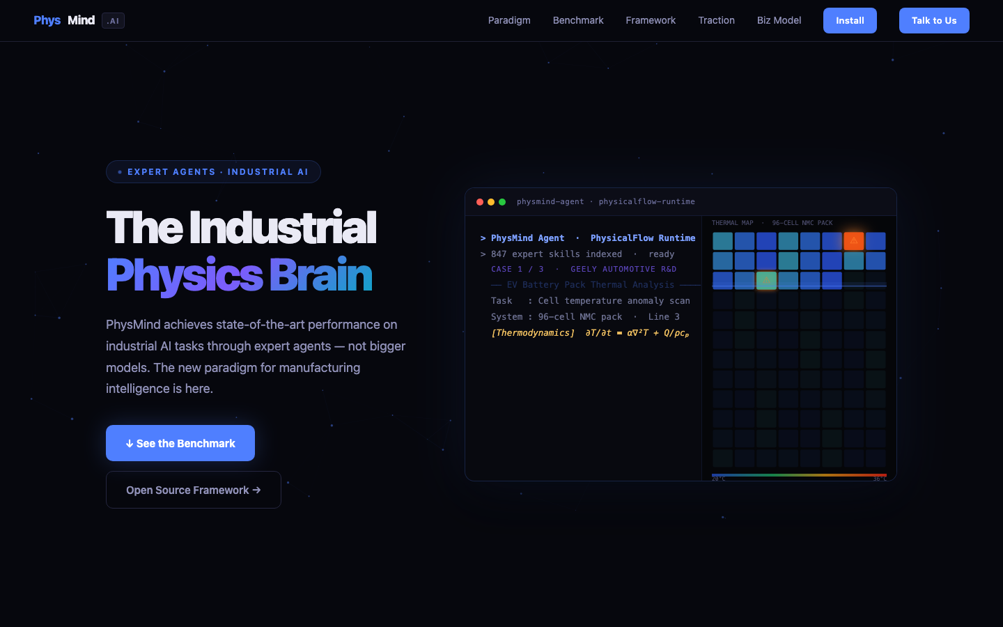 PhysMind 首页截图