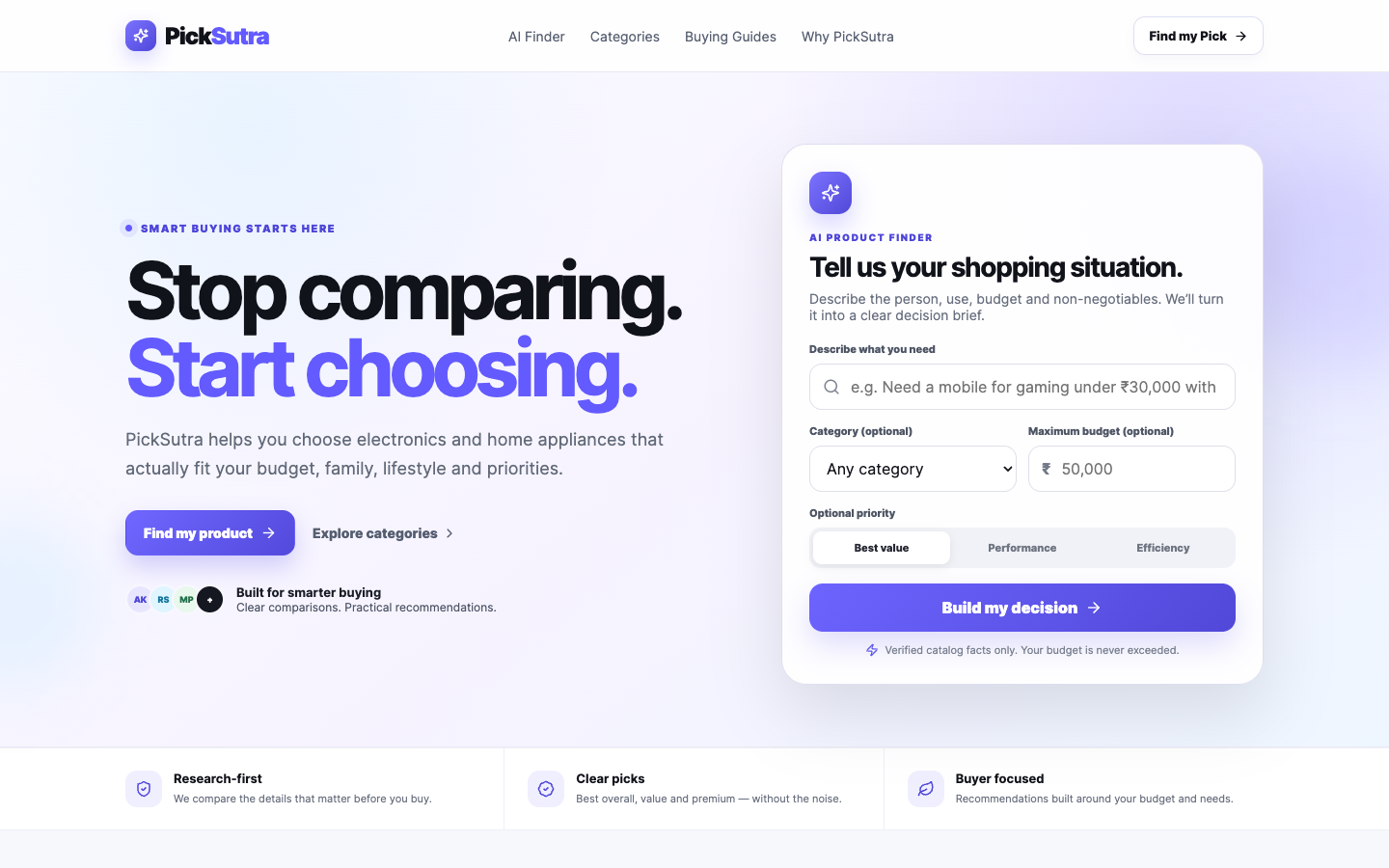 PickSutra landing_page