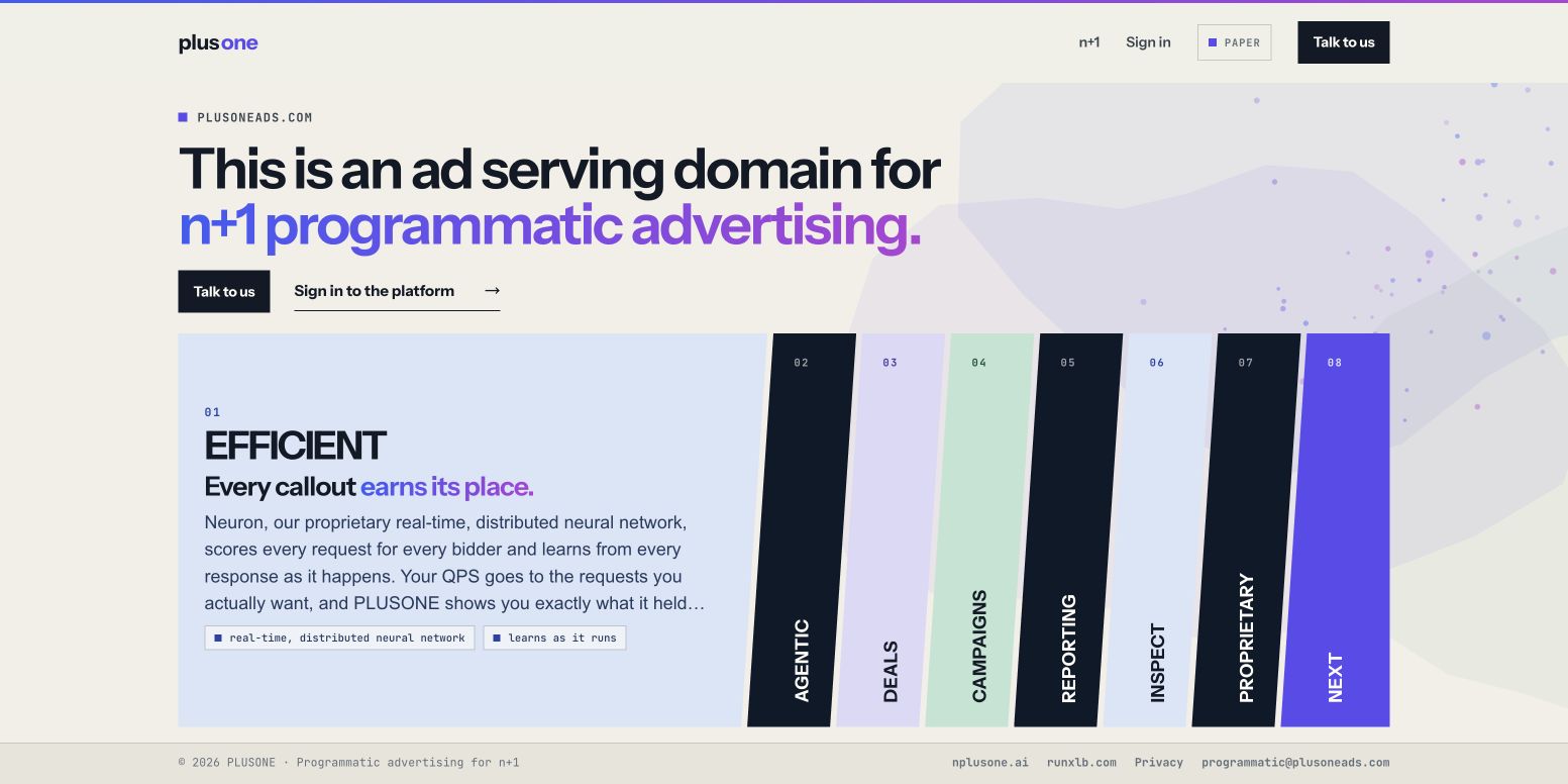 PLUSONE landing_page