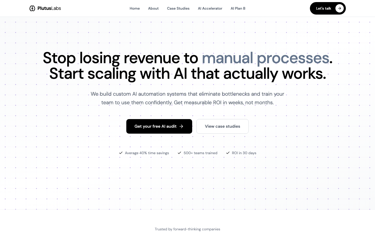 PlutusLabs landing_page