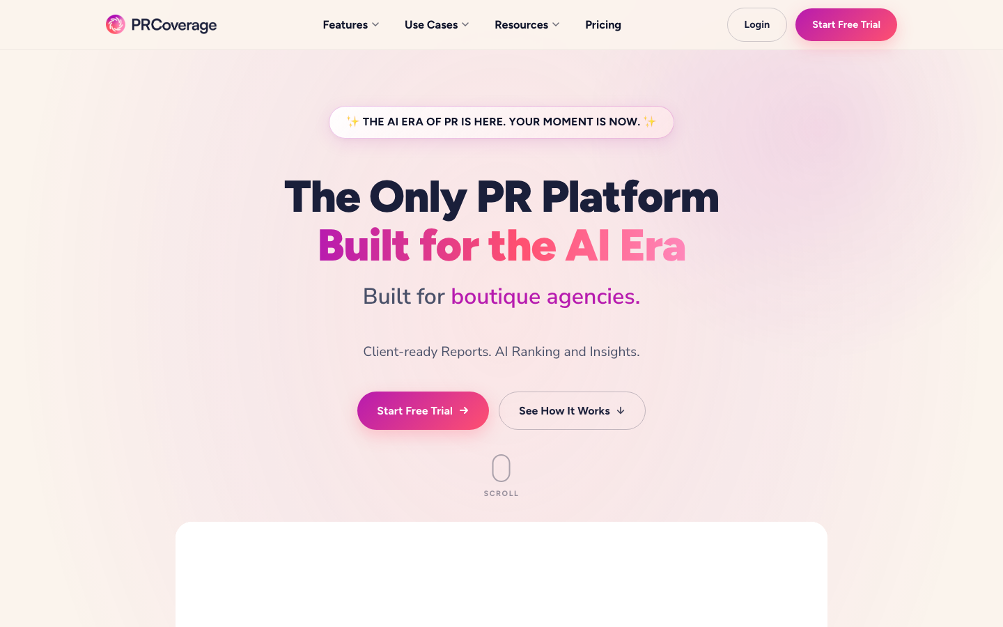 PRCoverage 首页截图