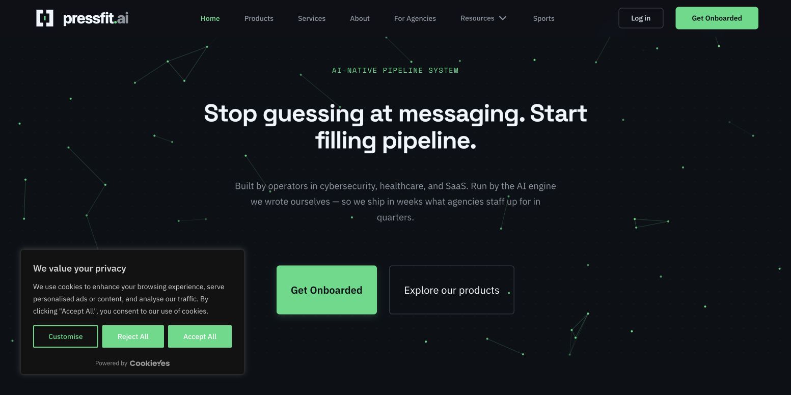 Pressfit.ai landing_page