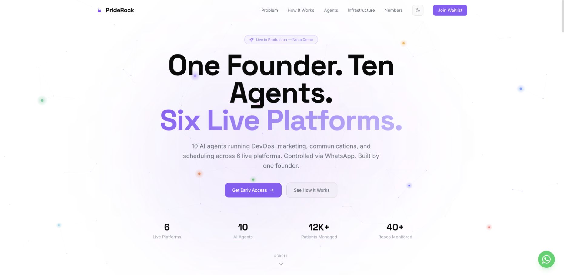 PrideRock 首页截图