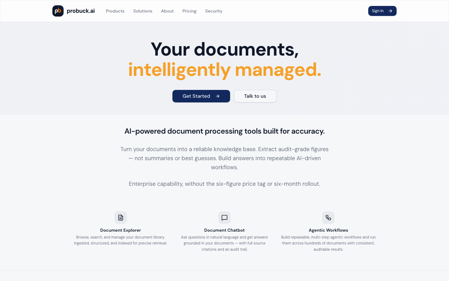 probuck homepage screenshot