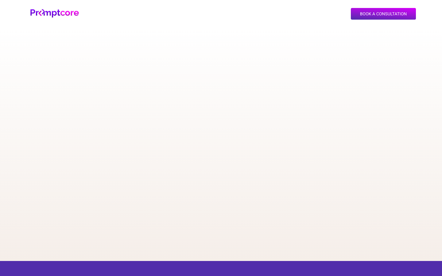 Promptcore homepage screenshot