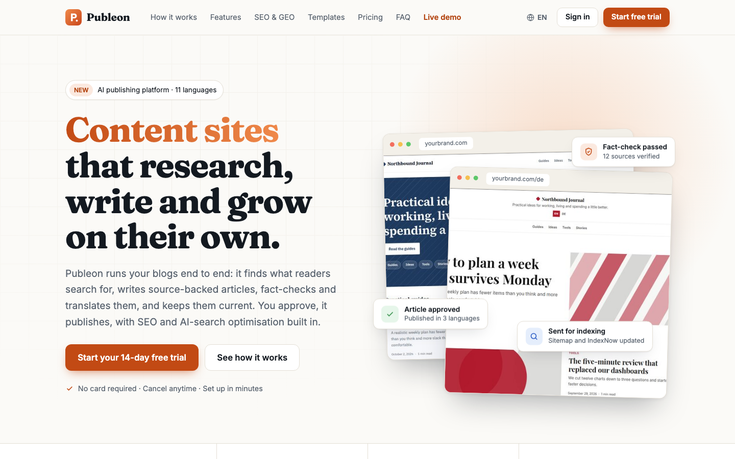 Publeon landing_page