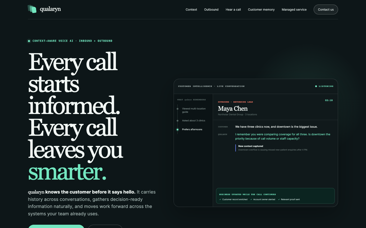 qualaryn homepage screenshot