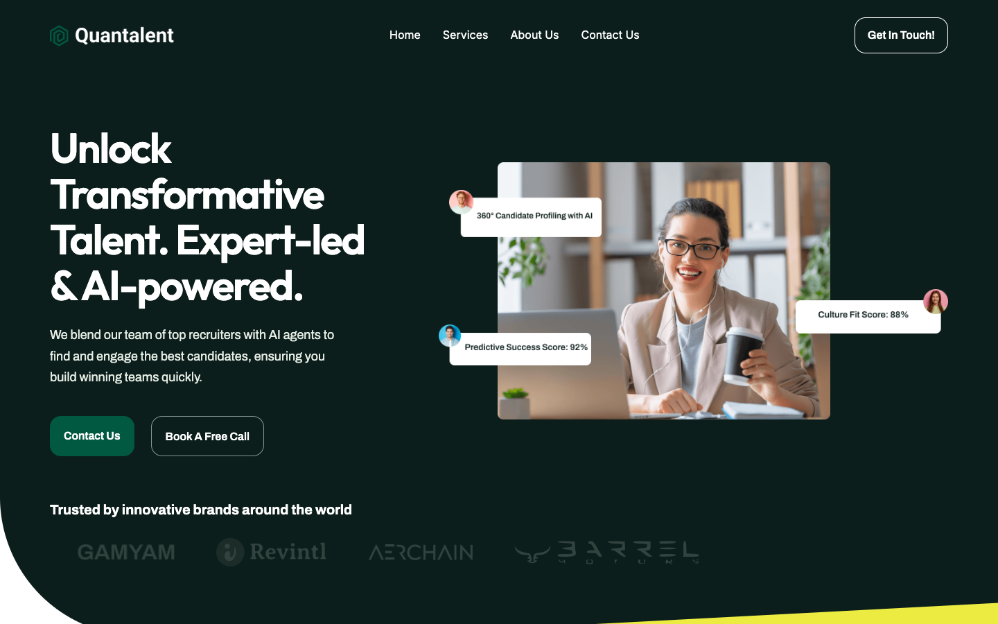 Quantalent landing_page